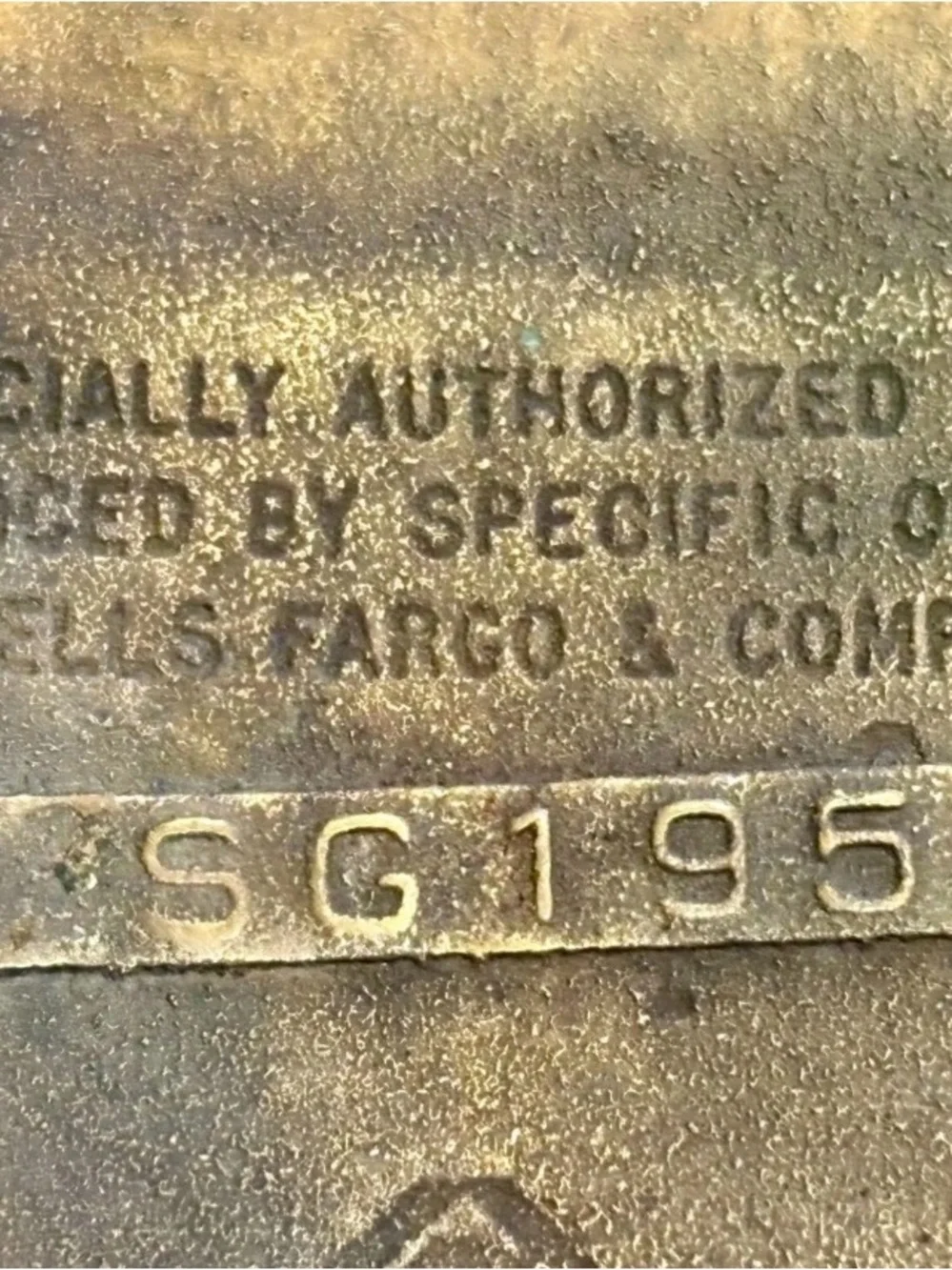 Wells Fargo & Co Vintage 1973 Stagecoach Brass Belt Buckle Number 195 of Series